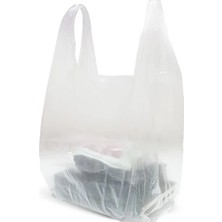 Hobilinka Şeffaf Atlet Poşet Küçük Boy 24X43 cm 1 Paket Takriben 300 Adet