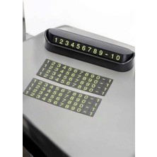 Hobilinka Araba Park Numaratörü Araç Içi Numaralık Değiştirilebilir Çevirmeli Mini