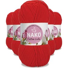 Hobilinka 5 Adet Cotton Lüks Yelek Tunik Kazak Bluz Hırka Ipi Yünü Kırmızı 97573