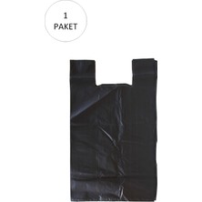 Hobilinka Siyah Hışır Atlet Poşet Mini Boy 22X31 cm 1 Paket Takriben 500 Adet