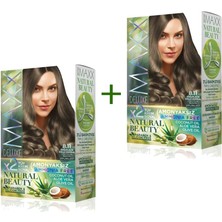 Hobilinka 2 Paket Natural Beauty Amonyaksız Saç Boyası 8.11 Yoğun Açık Küllü Kumral