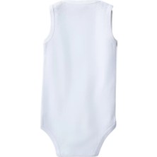 Hobilinka Beyaz Askılı Body Zıbın 7-12 Yaş Çocuklar Için (1 Adet) Alttan Çıtçıtlı Özel Gereksini