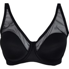 Le Jardin 9200-b Soft Cup Sütyen Tül Kaplı Siyah Dikişsiz Rahatlık ve Nefes Alabilir Yapı