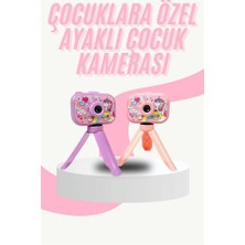 Hobilinka Çocuk Için Eğitici Video Kamera Ayaklı Mini Fotoğraf Makinesi