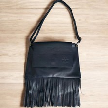 Valvıc Hakiki Deri Püsküllü Genç Kız Çanta