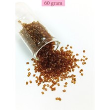 Hobilinka Kesme Cam Boncuk 2mm - 60 Gram - Şeffaf Açık Kahve - BNC391