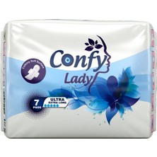 Confy Lady 7 Adet Ultra Extralong Hijyenik Ped Nefes Alabilen Yüzey ile Gün Boyu Konfor