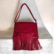 Valvıc Hakiki Deri Püsküllü Genç Kız Çanta