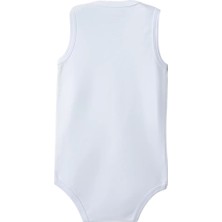 Hobilinka Beyaz Askılı Body Zıbın 2-7 Yaş Çocuklar Için (1 Adet) Alttan Çıtçıtlı Özel Gereksinim