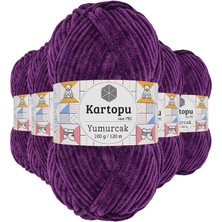 Hobilinka 5 Adet Yumurcak Kadife El Örgü Ipi Açık Mor K719