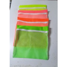 Hobilinka 4 Adet 4 Renk Fermuarlı  Hassas Çamaşır Terlik Ayakkabı Yıkama Filesi Büyük Boy (72)