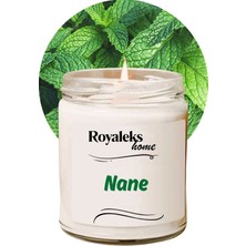 Hobilinka Doğal Özel Seri Kokulu Dekoratif Kavanoz Mum 210 cc - Nane Esansı - Ryl