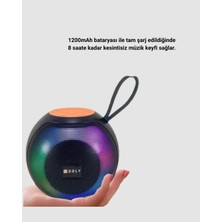 Hobilinka Taşınabilir Bluetooth Hoparlör – Rgb Işıklı, Güçlü Bas ve 8 Saat Pil Ömrü