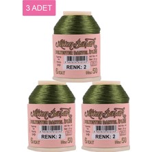 Hobilinka 3 Adet Altınbaşak Oya ve Dantel Ipi 20 gr - Royaleks - No: 002