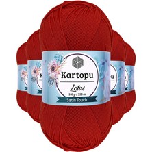Hobilinka 5 Adet Lotus Bikini Büstiyer Bluz Örgü Ipi  K101 Nar Çiçeği