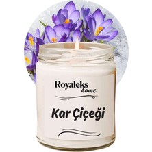 Hobilinka Doğal Özel Seri Kokulu Dekoratif Kavanoz Mum 210 cc - Kar Çiçeği - Ryl