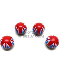 Hobilinka Ingiltere Bayraklı Yuvarlak Lüx Sibop Kapağı