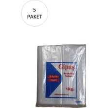 Hobilinka Bakkaliye Naylon Torba 5'kg Lık 30X52 cm 5 Paket (Takriben 550 Adet)