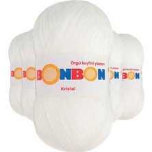 Hobilinka 5 Adet Kristal El Örgü Lif Ipi Beyaz 98200