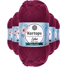 Hobilinka 5 Adet Lotus Bikini Büstiyer Bluz Örgü Ipi  K747 Mürdüm