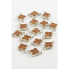 Hobilinka Çiçek Çift Kulplu Mineli Bileklik ve Kolye Ucu Aparatı 1 Adet