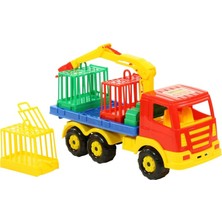 Polesie Prestij Hayvan Nakil Aracı Çocuklar İçin Eğlenceli Oyuncak Kamyon Renkli Tasarım