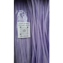 Mutkin Renk Kod A014  Şönil 100 Lü Lila 30 cm -🛍️ Yoğun Tüylü Hobi Çubuğu Tel El Işi 100 Lü Paket💐