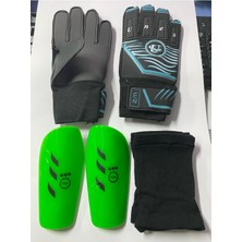 Feyza Design Mavi Kaleci Eldiveni ve Takedek Seti Spor ve Outdoor Için