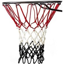 Feyza Design 4mm Kalınlıkta Basketbol Filesi Seti - Kırmızı Beyaz Siyah