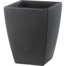 Teraplast Quadro Veneto 60 Plastik Saksı Antrasit