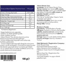 Blueberry Sisters %100 Yabanmersini Tozu 100 gr