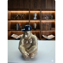 Ayder Online Satış 10 cm  -18 cm  Ebatlarında Kırılmaz Polyester,goril Biblo