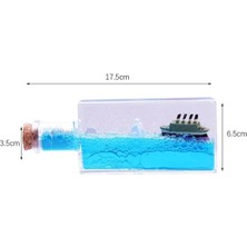 Hobilinka Batmayan Gemi Şişe Akvaryum