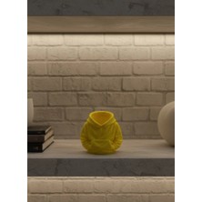 Hobilinka Dekoratif Sarı Hoodie Kalemlik 10X10 cm