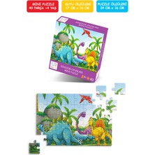 Feyza Design Mini Dinozor Puzzle 40 Parça Çocuk Oyunu 3-7 Yaş