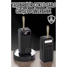 Hobilinka Powerbank 60.000 Mah 4 Portlu Uzun Şarj Süreli Dijital Göstergeli