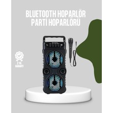 Hobilinka Bluetooth Bağlantılı LED Işıklı Taşınabilir Hoparlör – 1200 Mah Şarjlı, Fm Radyolu