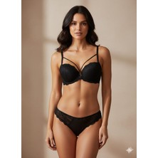 Kadın Dantelli Destekli Sütyen Külot Iç Çamaşırı Takımı