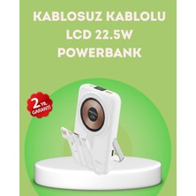 Hobilinka LCD Göstergeli Manyetik Powerbank Type C USB Girişli