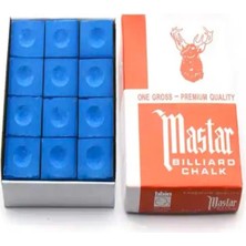 Feyza Design 12'li Mavi Bilardo Tebeşiri - Dayanıklı ve Kullanışlı