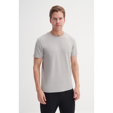 Cazador Bisiklet Yaka Erkek Açık Gri T-Shirt 40470