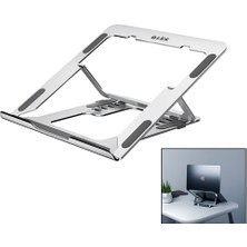 Hobilinka Gümüş 6 Açılı Katlanabilir Laptop Stand Alüminyum (4887)