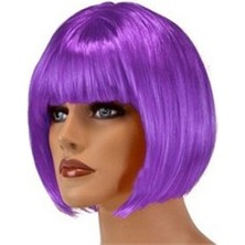 Hobilinka Kısa Mor Peruk Saç