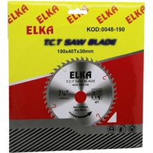Hobilinka Elka 0048-190 190 x 40T x 30MM  Ağaç Sunta Kesici Disk (4887)