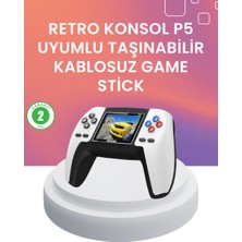 Hobilinka Kompakt Retro Oyun Konsolu | P5 Gamepad ile Eski Günlere Dönün