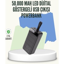 Hobilinka Yüksek Kapasiteli 50.000 Mah Powerbank – Type-C, Lightning ve Micro USB Uyumlu, Çoklu Cihaz Şar