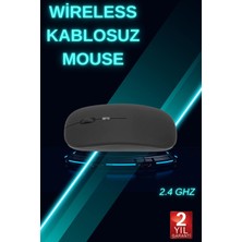 Hobilinka Siyah Wireless Kablosuz Sessiz Mouse Bluetooth Bağlantılı