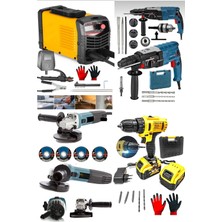 Moonshop Pro Full Set Invertır Kaynak Hilti Matkap Taşlama ve Tamamı Full Hediyeli Ürün Takım Çantası