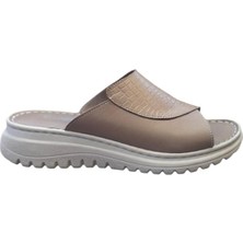 Çalışır Geniş Kalıp Kadın Kalın Bantlı Terlik 3226