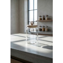 Acar Arlina Akasya Kapaklı Cam Kavanoz - 24 cm